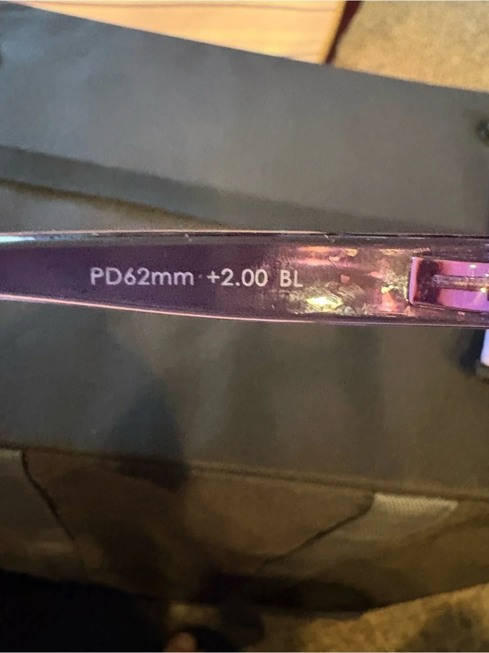Hummingbird Purple Transparent Square Frame Readers 2.0 Strength